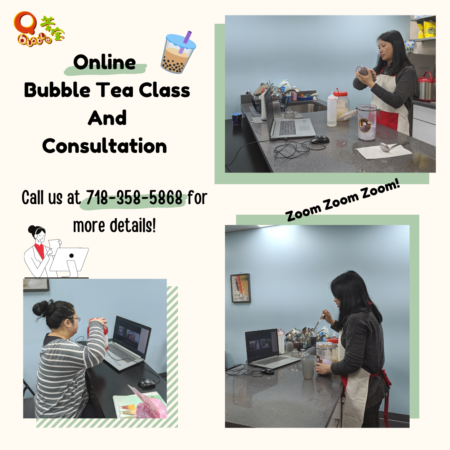 Qbubble Live Zoom Online Bubble Tea Training Session